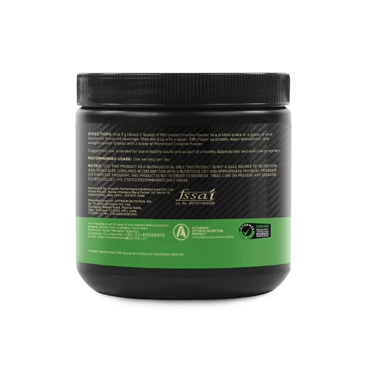 Optimum Nutrition Creatine 250 Gms - Image 3