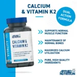 Applied Nutrition Calcium & Vitamin K2 - Image 2