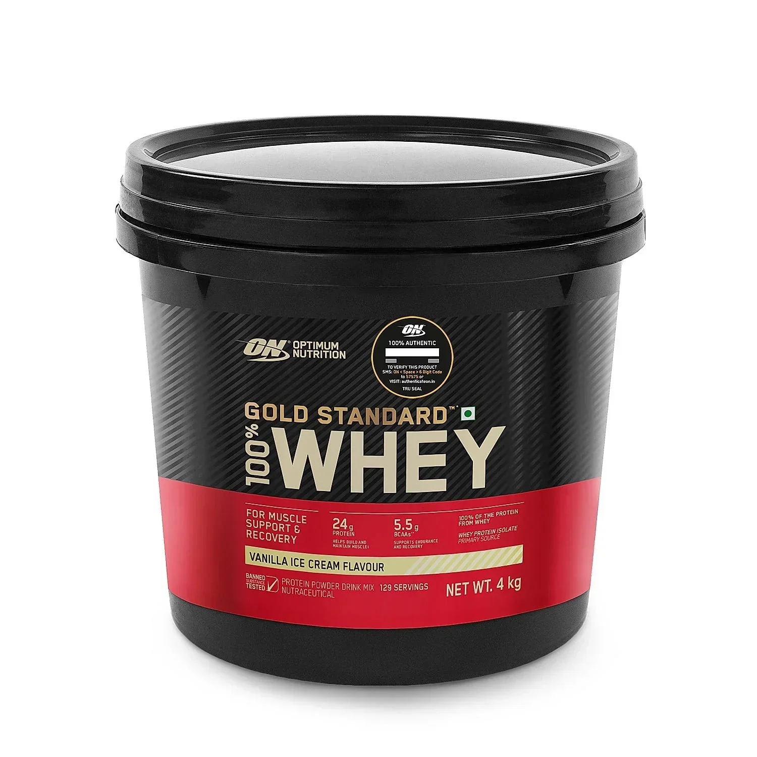 Optimum Nutrition Gold Standard 100% Whey Protein Powder 4Kg