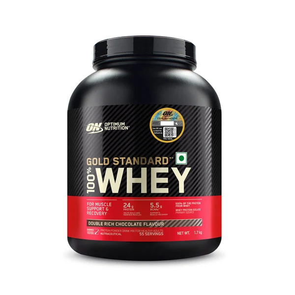 Gold Standard 100% Whey Protein Powder Double Rich Chocolate 1.7 kg